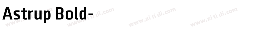 Astrup Bold字体转换